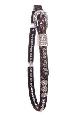 Nomad Creek Bling Rhinestone Studded Leather Kids Belt