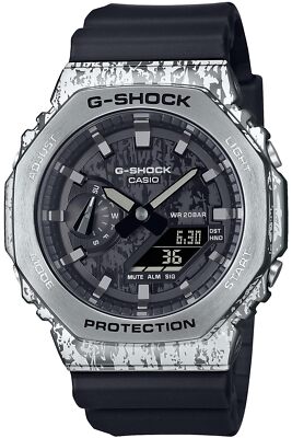 Pre-owned Casio G-shock Gm-2100gc-1ajf Grunge Camouflage Series Digital Analog Watch Men