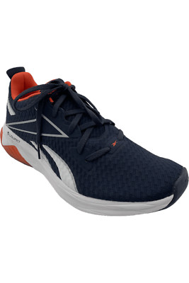 Reebok Men's Running Lace-Up Sneakers Liquifect Nvy/Wht/Orange