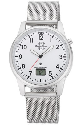 MASTER TIME Herren-Funkuhr mit Milanaiseband MTGA-10714-60M