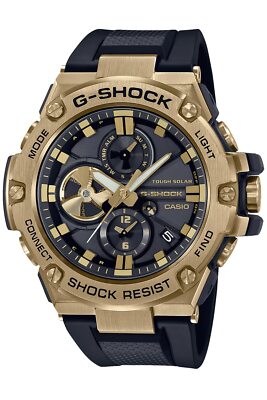 Pre-owned Casio G-shock G-steel Gst-b100gb-1a9jf Men's Watch Bluetooth Resin Band