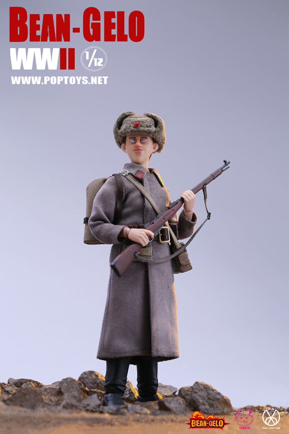 POPTOYS 1/12 Bean Gelo 第三弾 WW2 BGS010 POPTOYS Bean-Gelo WWII Soviet Red Army Soldier Andre 1/12 Figure