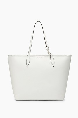 Pre-owned Rebecca Minkoff Bianco/green Zip Closure Sherry Tote