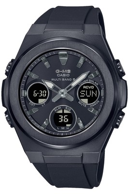Pre-owned Casio Msg-w600g-1a2jf Baby-g G-ms Radio Solor Woman's Black Analog & Digital