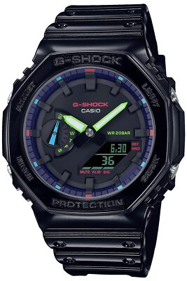 CASIO G-SHOCK GA-2100RGB-1AJF Virtual Rainbow Gamer RGB