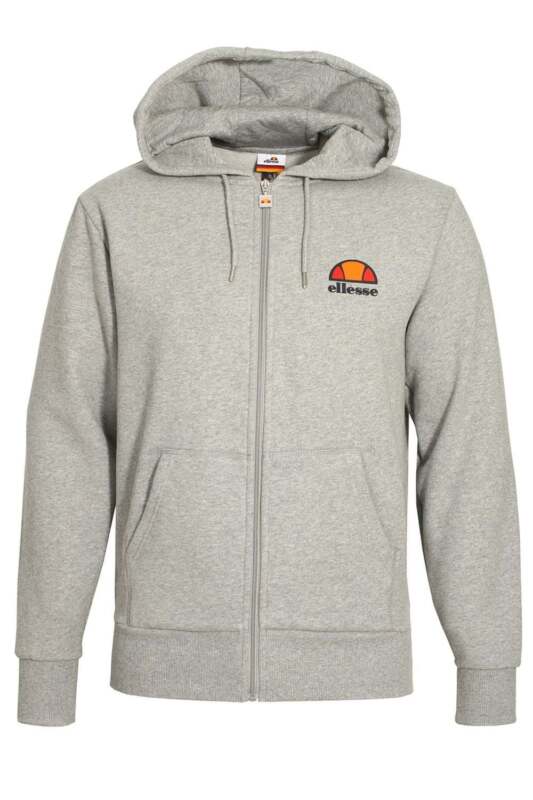 ellesse grey zip hoodie