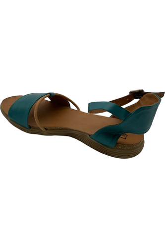 Miz Mooz Leather Ankle Strap Sandals Marcie Marine