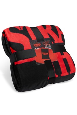 Stranger Things Blanket Throw Bedroom Accessories Fleece Blanket