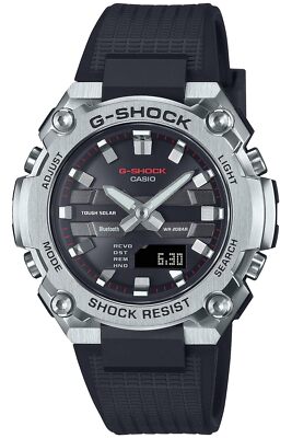 Pre-owned Casio G-shock Gst-b600-1ajf G-steel Solar Mobile Bluetooth Link Wrist Watch Men