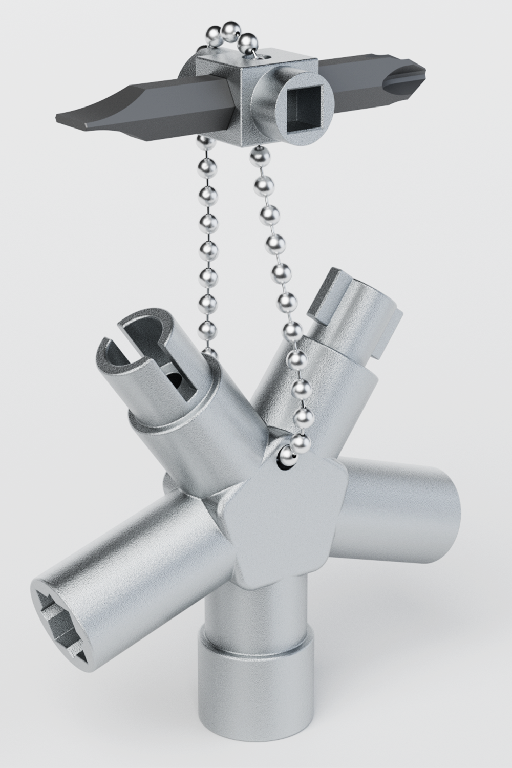 ABSINA Schaltschrankschlüssel mit 7 Profile für Absperrsysteme