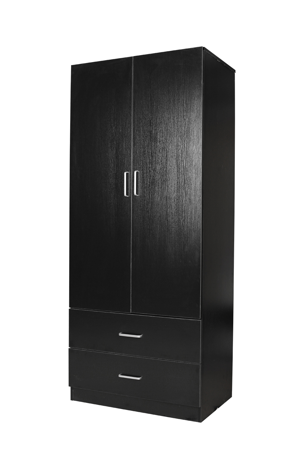 Redfern 2 Door 2 Drawer Big Size Wardrobe In Black Extra 10 Off