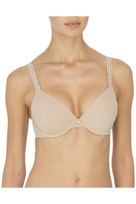 Natori Women's Pure Luxe Custom Coverage Contour Bra Cafe