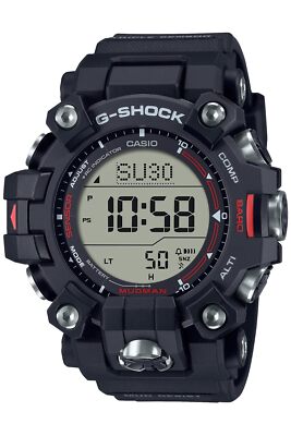 Pre-owned Casio G-shock Mudman Gw-9500-1jf Master Of Solor Radio Men Watch Black