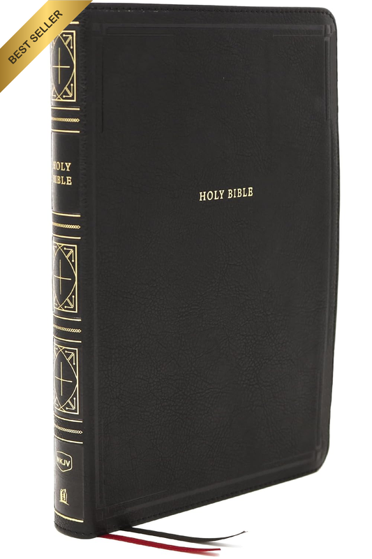 NKJV Thinline Bible, Giant Print, Thumb Indexed, Red Letter Edition [Black]: Hol
