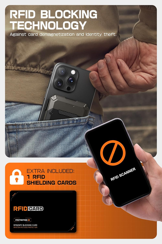 Magnetic Wallet with Stand, Compatible with iPhone 16/15/14/13/12 Series & MagSa