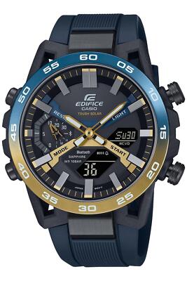 Pre-owned Casio Edifice Sospensione Ecb-2000ynp-1ajf Bluetooth Solar Men Watch
