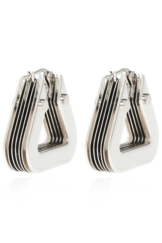 【関税&送料込】Bottega Veneta Bijoux Silver BOTTEGA VENETA Bolt triangle Sterling silver earrings