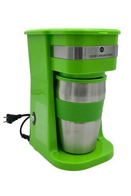 Cook's Essentials Single-Serve Coffee Maker with Tumbler