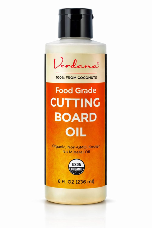 Verdana Food Grade Cutting Board Oil – Organic Coconut-Derived, Food Safe Minera