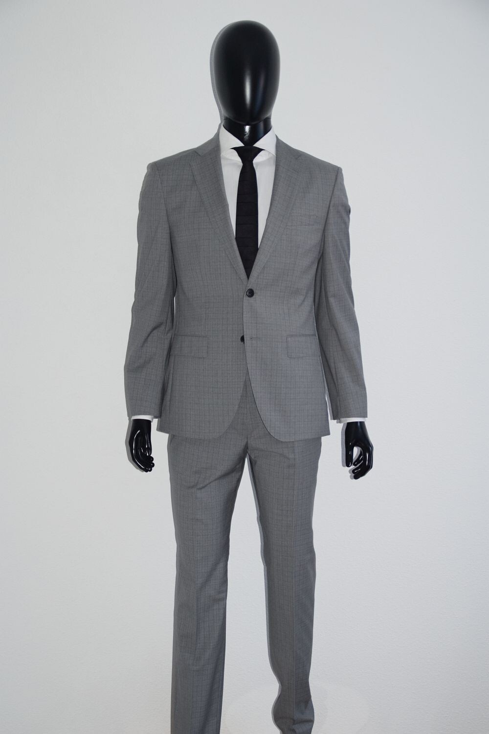 Pre-owned Hugo Boss Suit, Mod. Johnstons4/lenon1, Size 38r, Regular Fit, Stretch Tailoring In Gray