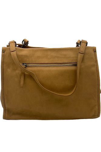 American Leather Co. Lenox Triple Entry Satchel Cafe Latte