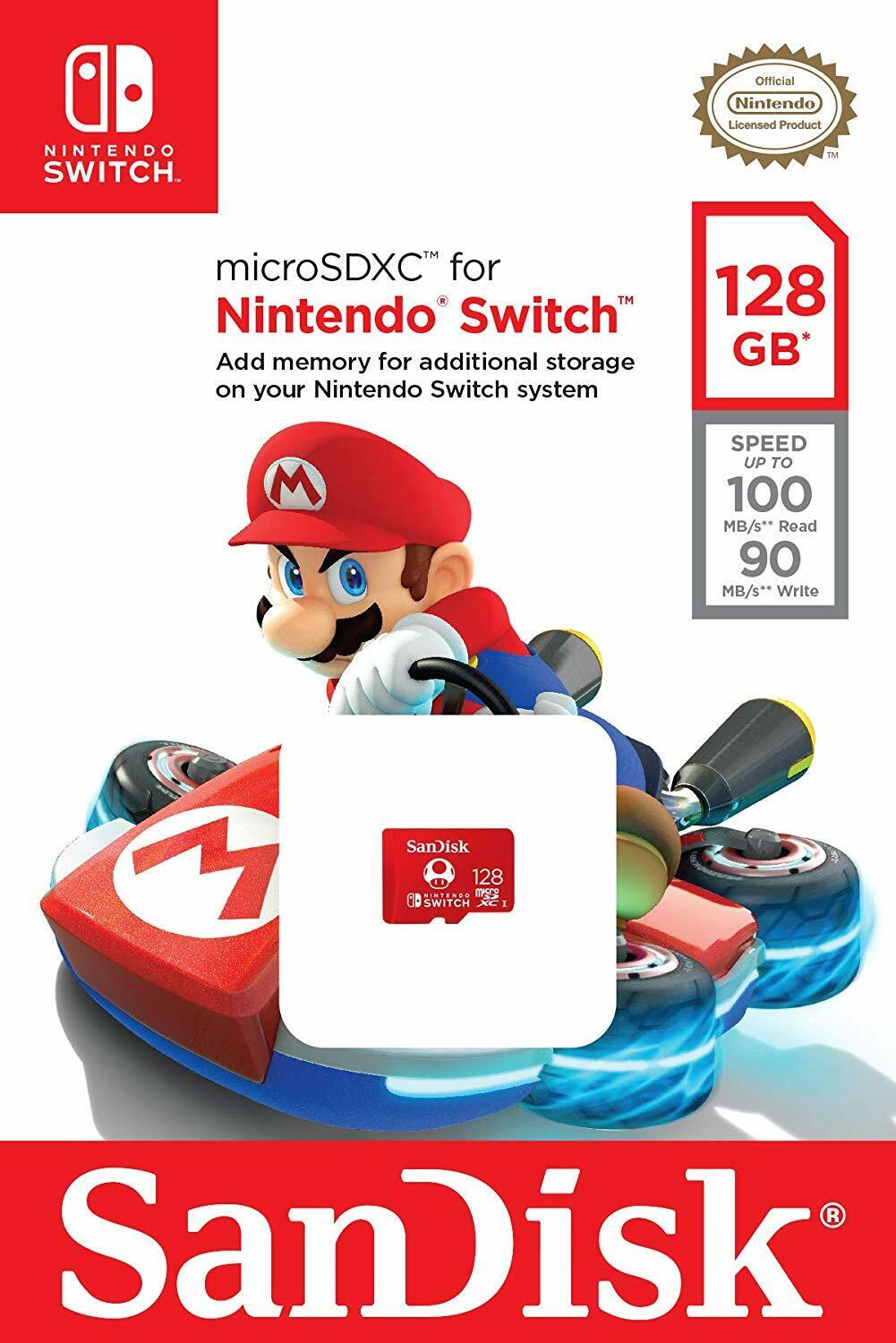 SanDisk 128GB MicroSDXC UHS-I Card for Nintendo Switch SanDisk 128GB MicroSDXC UHS-I Card for Nintendo Switch