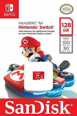 SanDisk 128GB micro SD XC Card MicroSDXC Flash Memory Nintendo Switch 128 GB