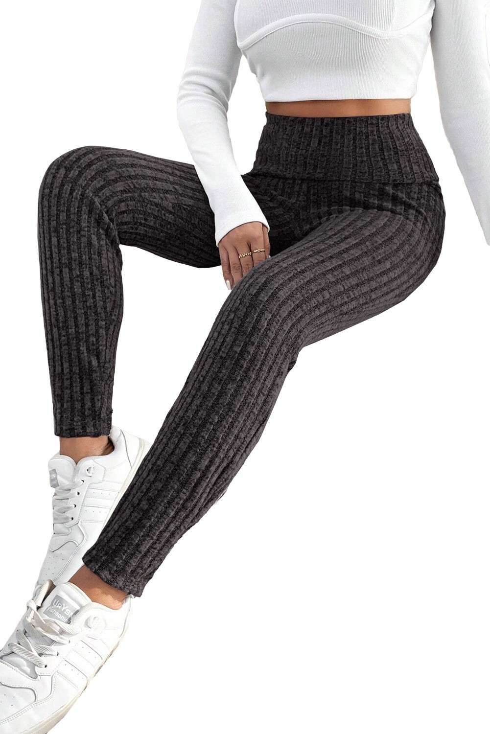 【SATIIIZ】Leiai Ribbed Damage Knitwear Loaded Layered Damage Knit - satiiiz