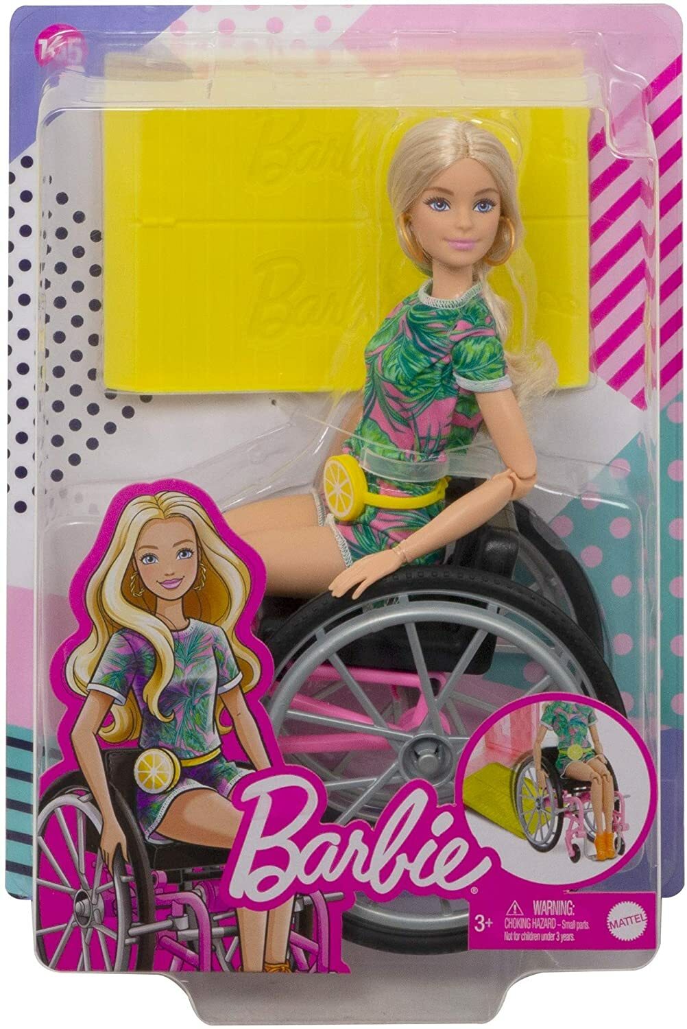Barbie Fashionista 165 Beautiful Blonde Made To Move In Wheelchair New 2021