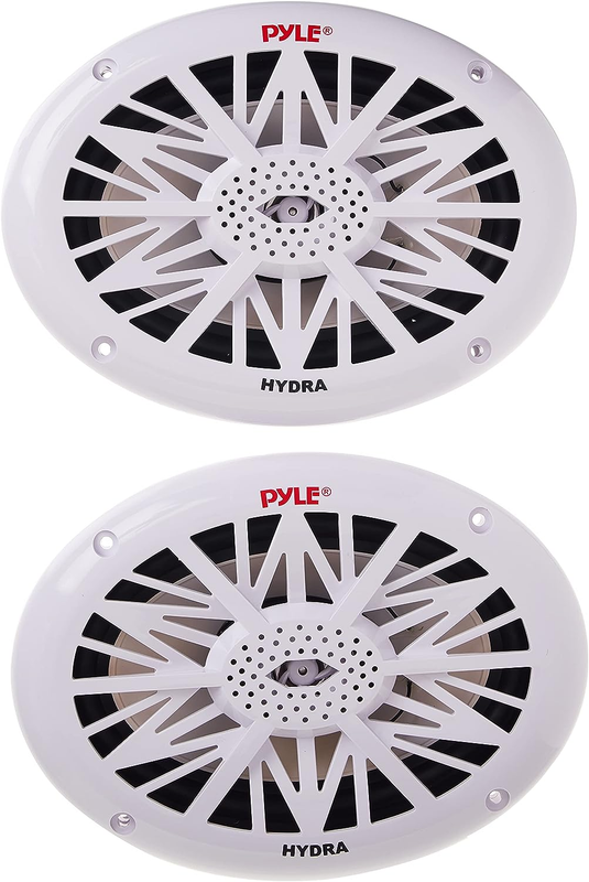 Pyle 6 X 9 Inch Dual Marine Speakers 2 Way Waterproof Audio 