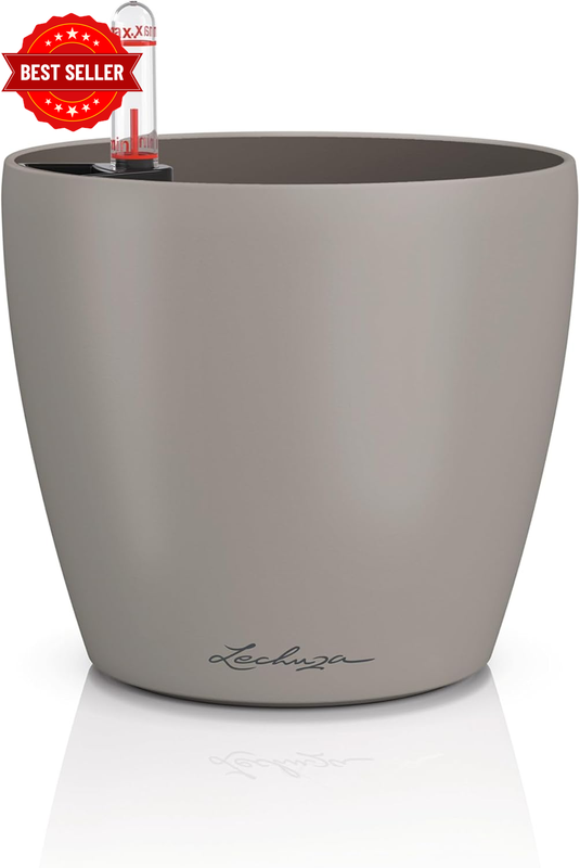 13182 Classico Color 21 Self-Watering Planter for Indoor and Outdoor Use, 9" X 9