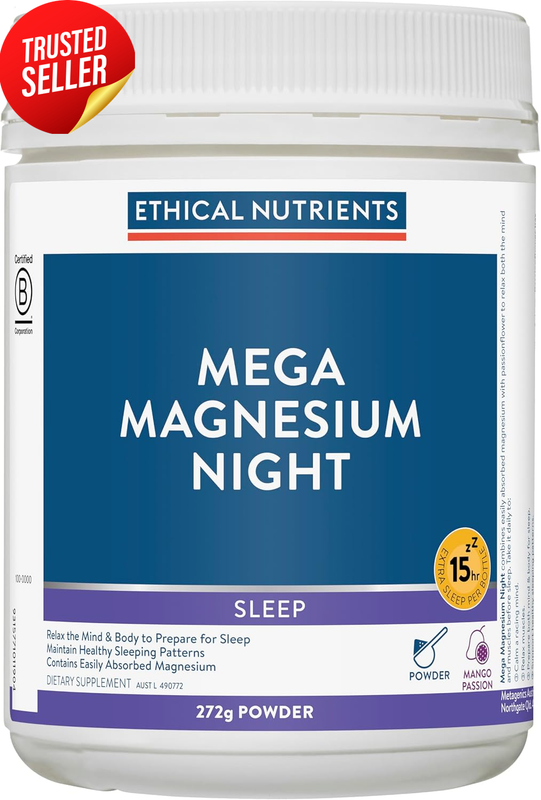 Mega Magnesium Night Powder 272g Sleep Mango Passion