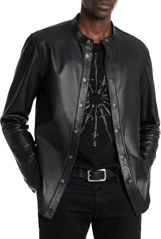 John Varvatos mens Bernard Shirt Jacket
