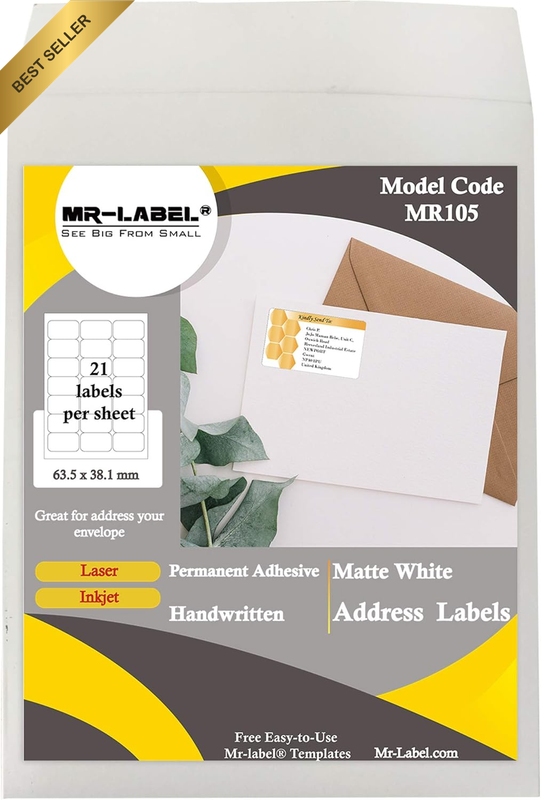 White Waterproof & Tear-Resistant Multi-Purpose Labels - for Outdoor | Kitchen |