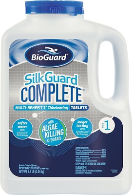 BioGuard SilkGuard Complete 1  Chlorinating Tablets, 4.5 lb, Chlorine Tablets