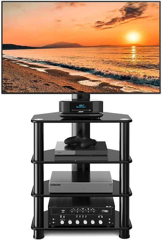 With Swivel Mount Audio Shelf And Height Adjust