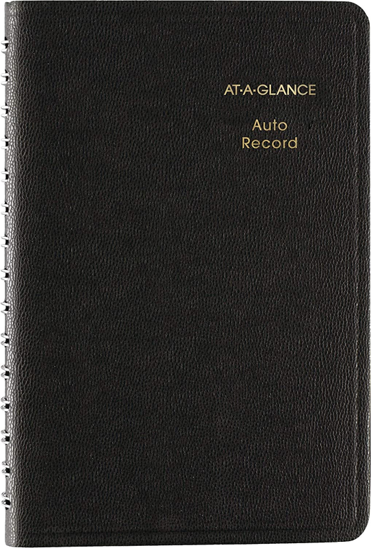 AT-A-GLANCE Auto Mileage Log Record Book, 3.75 X 6.12 Inches, Black (AAG8013505)