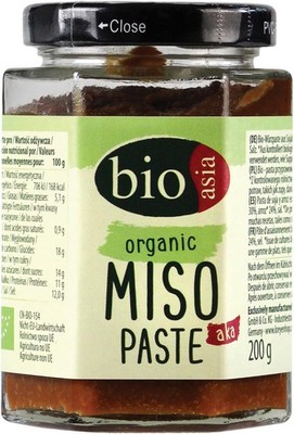 (1kg=24,95€) Bioasia Bio Miso-Paste Aka – Würzpaste aus Aka Miso 200g