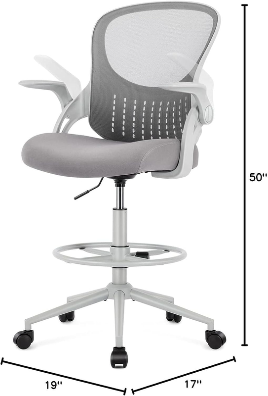 Drafting Chair, Tall Office Chair Tall Standing Desk Chair Counter Height Adjust