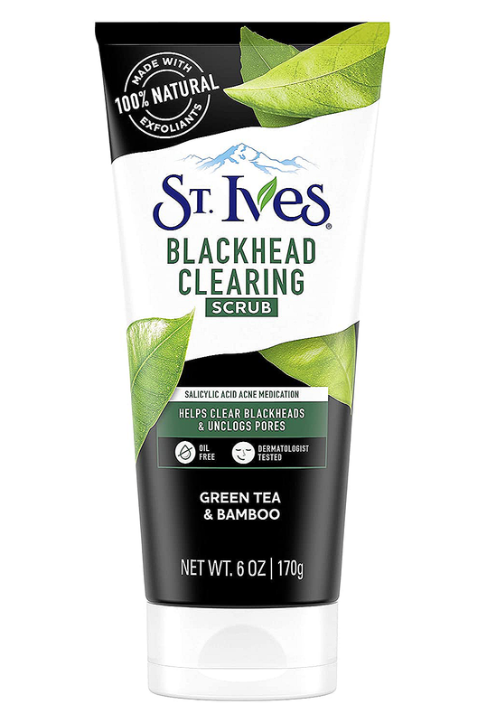 St Ives Blackhead Clearing Acne Face Scrub with Salicylic Acid Green Tea Bamboo