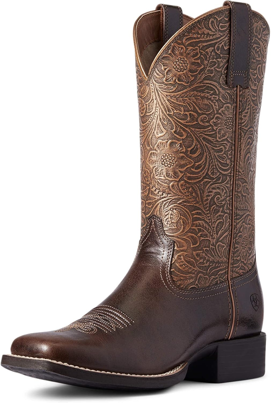 Ariat womens Round Up Wide Square Toe Western Boot