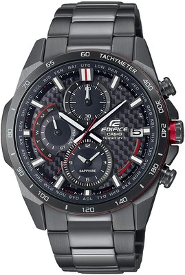 Pre-owned Casio Edifice Eqw-a2000dc-1ajf Solar Radio Men's Watch In Box