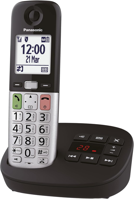 Panasonic KX-TGU430EB Digital Cordless Landline Phone with