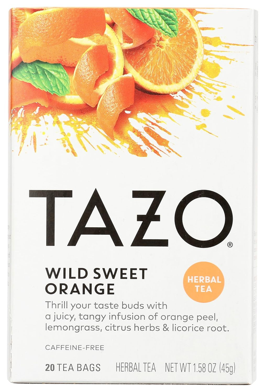 Bags, Wild Sweet Orange Unsweetened Herbal Tea, Caffeine-fre