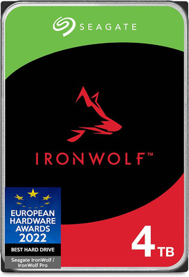 Seagate IronWolf 4TB NAS Internal Hard Drive CMR 3.5 Inch SATA 6Gb/s 5400 RPM