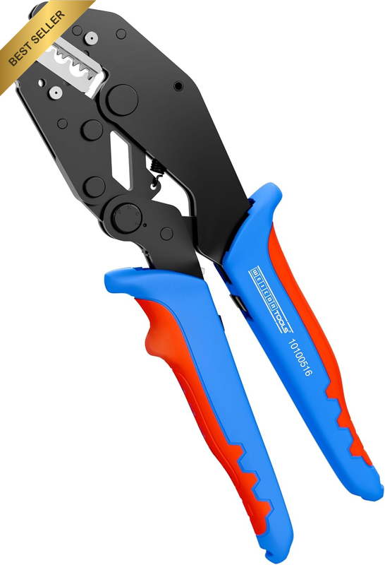 TOOLS ERGO Crimping Pliers, Ergonomic Press Pliers with Interchangeable Magazine