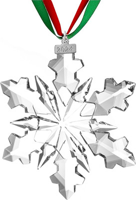 Christmas Crystal Ornaments 2024 Annual Edition Crystal Snowflake Ornaments Star
