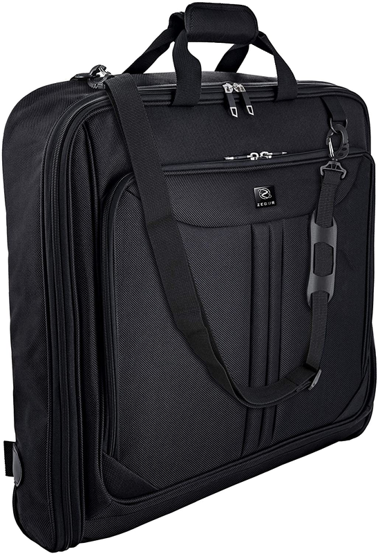 ZEGUR Suit Carry on Garment Bag for Travel & Business Trips with Shoulder Strap