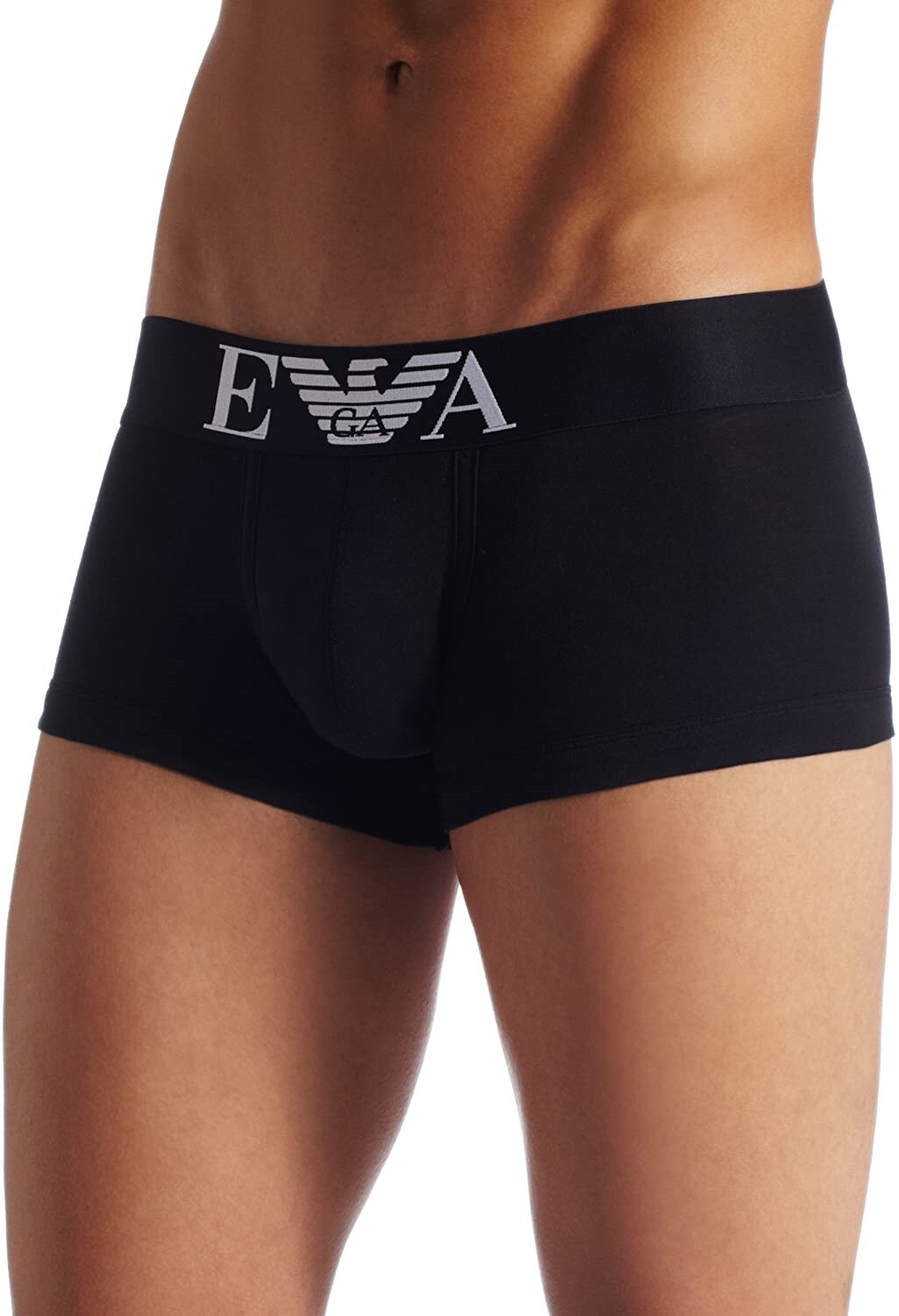Emporio Armani Men's 178693 Cotton Stretch Trunk Underwear Black Size S