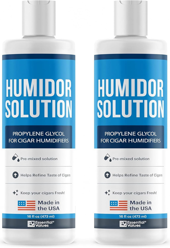 Cigar Humidor Solution (2 Pack) 16Oz Propylene Glycol Solution (PG Solution) for